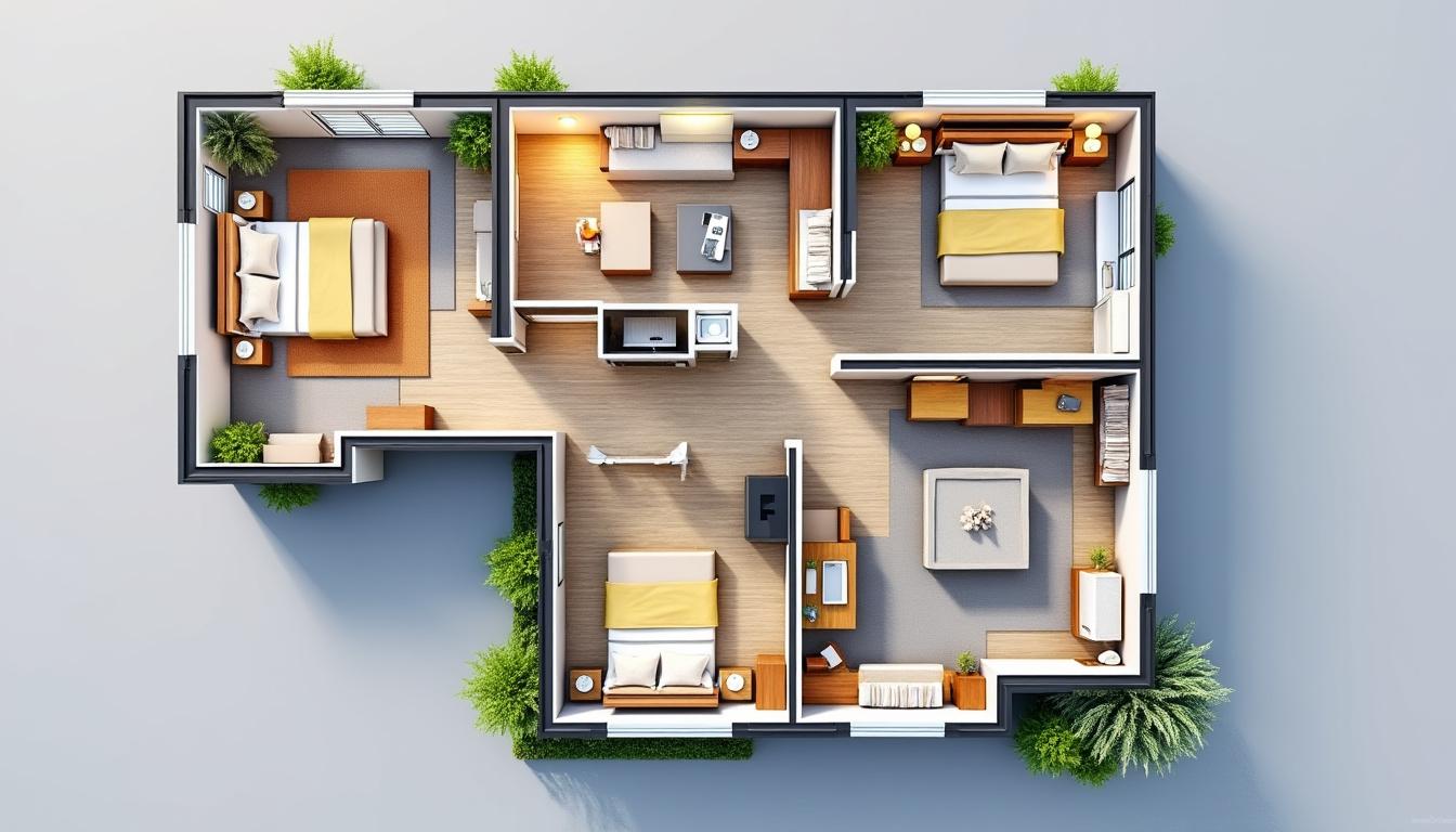 découvrez nos conseils pour optimiser l'espace et le confort dans un plan de maison en l avec 4 chambres. aménagement, design et astuces pour un intérieur fonctionnel et agréable.